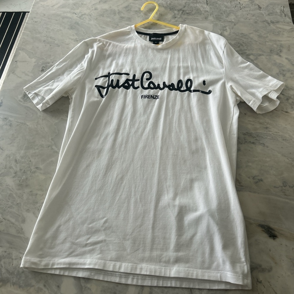 Designer Just Cavalli by Roberto Cavalli White T-Shirt Unisex